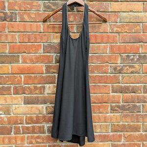 GUNNE SAX Jessica McClintock Vtg 90s Black Rhinestone Mini Halter Dress Size 7/8